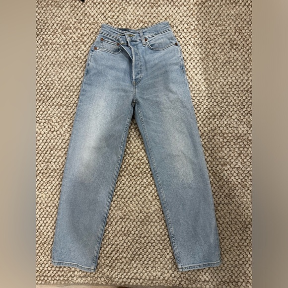 RE/DONE COMFORT STRETCH HIGH RISE STOVE PIPE - Picture 4 of 9